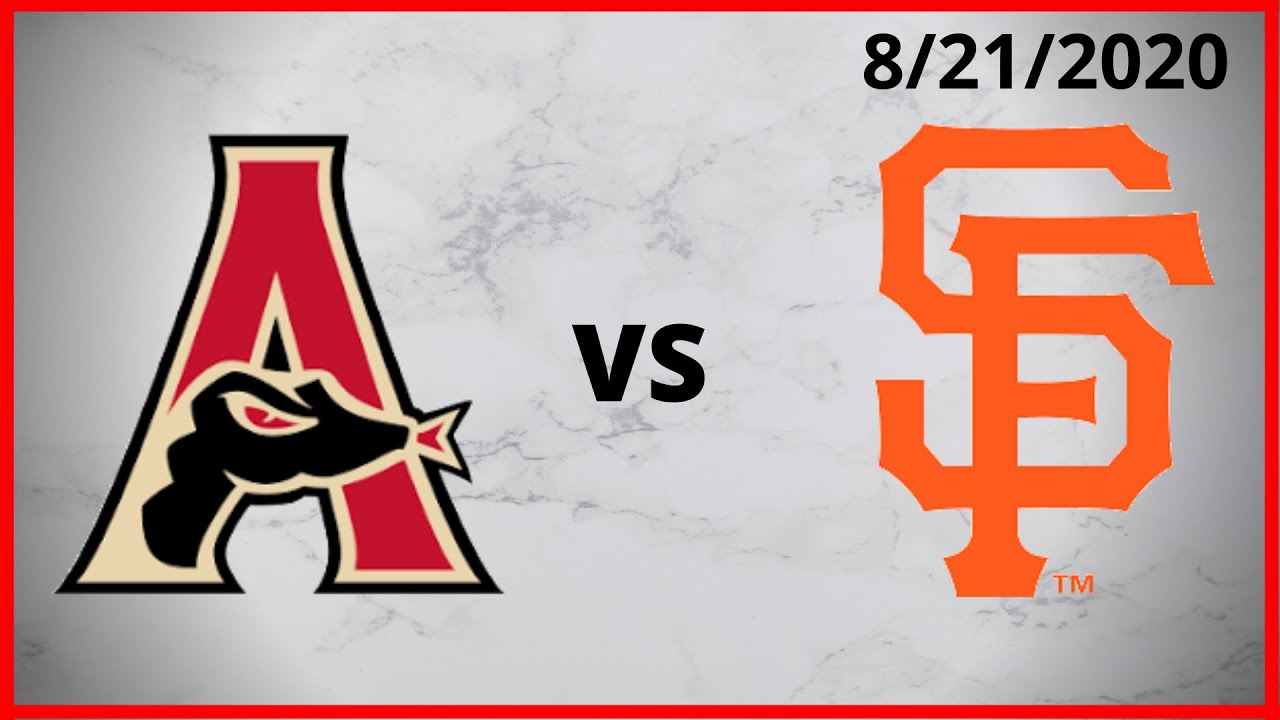 Arizona Diamondbacks Condensed Game (8/21/2020) San Francisco Giants