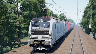 TSW 5 Free Roam: Helping a stranded express train with two Siemens Vectrons