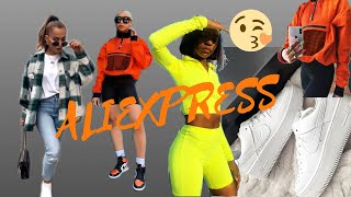 ALIEXPRESS try-on haul | I got a Nike Airforce1 for cheap