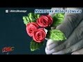 Mini Rose Flowers from satin ribbon | Valentine&#39;s Rose Day | DIY How to make | JK Arts 843