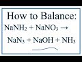Balancing Chemical Equations Strategies
