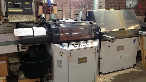 H&M automatic cross cut line HM-Z-4-S with milling unit