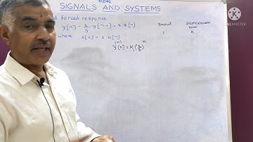Class-77:LTI Systems-Solving difference equation for forced response