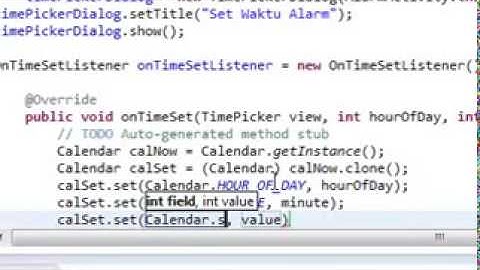 Tutorial Membuat Aplikasi Alarm Android