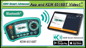 How to use the app (KEW Smart Advanced) using KEW 6516BT- Video 1