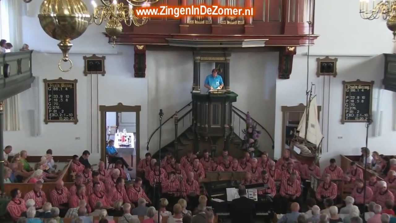 Urker Mannnenkoor Hallelujah Zingen in de