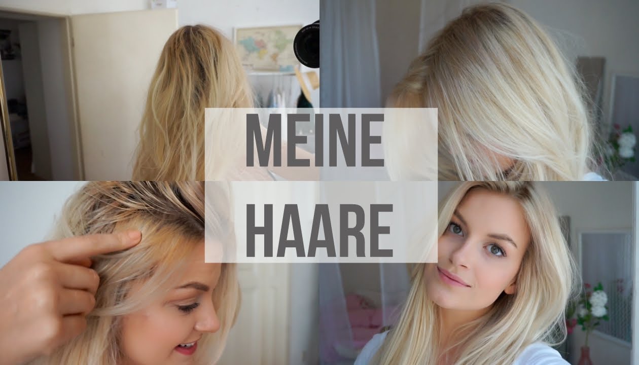 Meine Haare Selber Blondieren Gelbstich Friseurbesuch Youtube