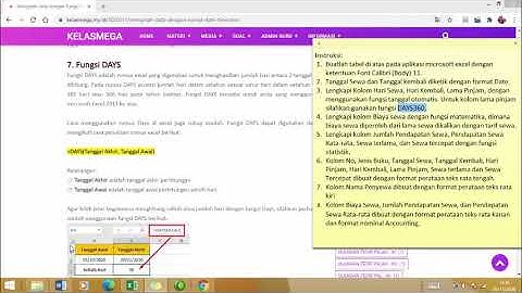 Menggunakan Fungsi Tanggal Otomatis pada Excel