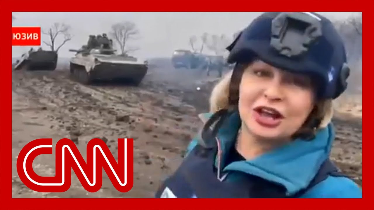 ⁣See how Russian state TV is covering the war in Ukraine