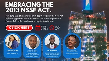 EMBRACING THE NSSF ACT