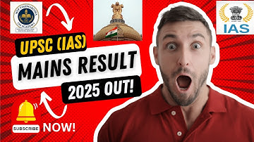 🔥 UPSC Mains Result 2025 OUT! | Direct Link, Interview Process, Cut-Off & Next | UPSC CSE 2025 |