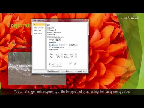 PowerPoint இல் பின்னணி வரைகலை எவ்வாறு சேர்ப்பது