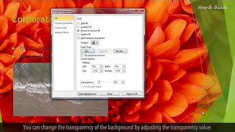 How to add background graphics to PowerPoint :Tutorial