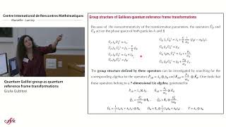 Giulia Gubitosi: Quantum Galilei group as quantum reference frame transformations
