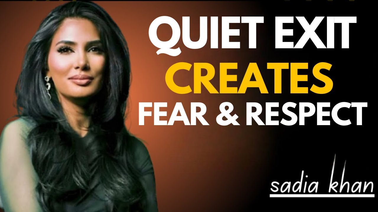 A Man’s Quiet Exit: Why Silence Creates Fear & Respect | Sadia Khan Motivational Speech