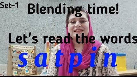 satpin words blending #phonics # #blending #phonics_song #phonicswords  /First set words/ Lesson-7