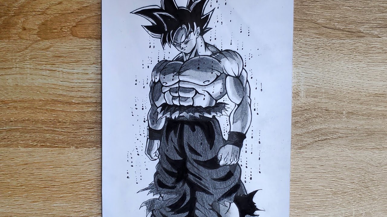 Drawing Goku Ultra Instinct  New Form  video Dailymotion