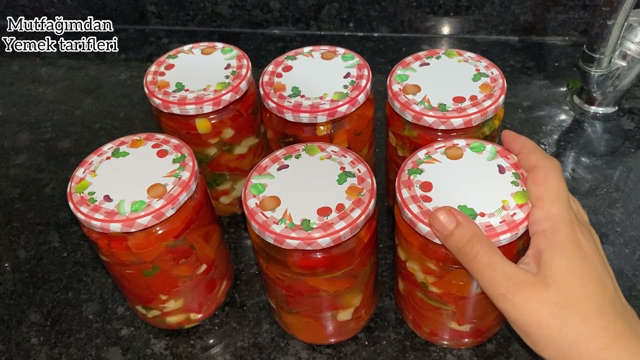 BU TARİFİ YAPMADAN KIŞA GİRMEYİN !!  KÖZLEMEDEN BEKLEMEDEN PRATİK KAPYA BİBER TURŞUSU NASIL YAPILIR