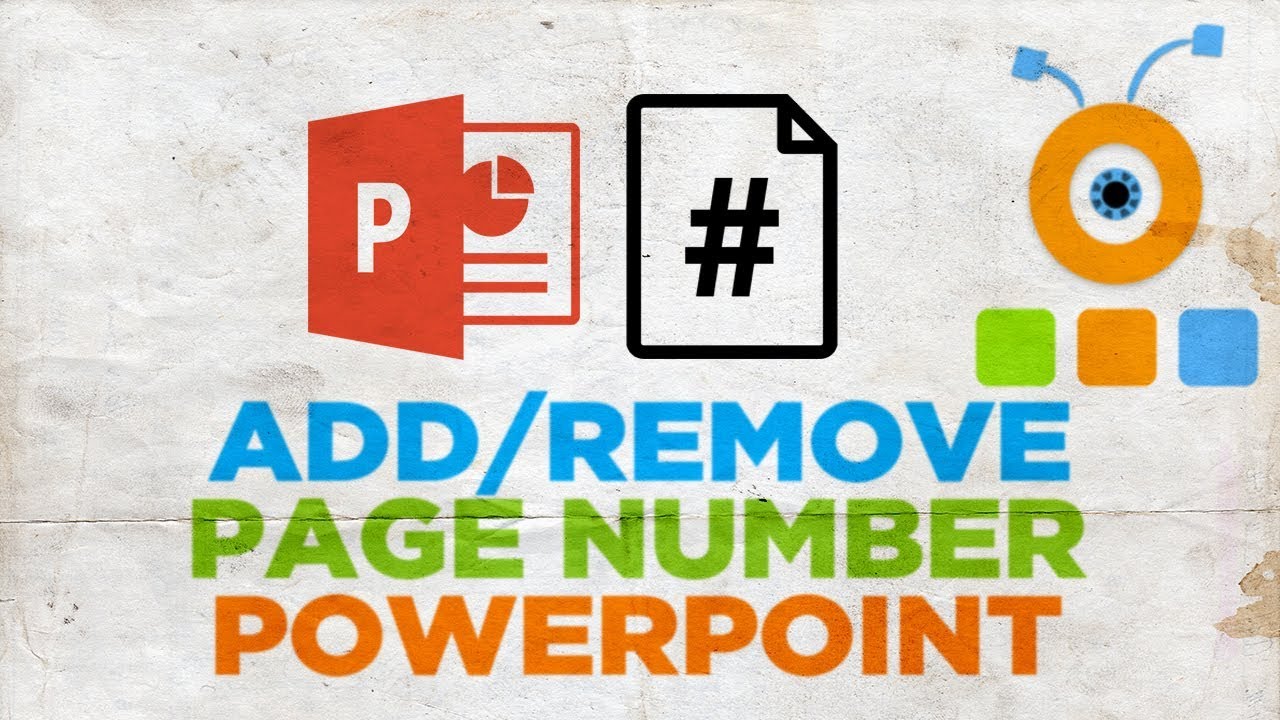 presentation remove page numbers