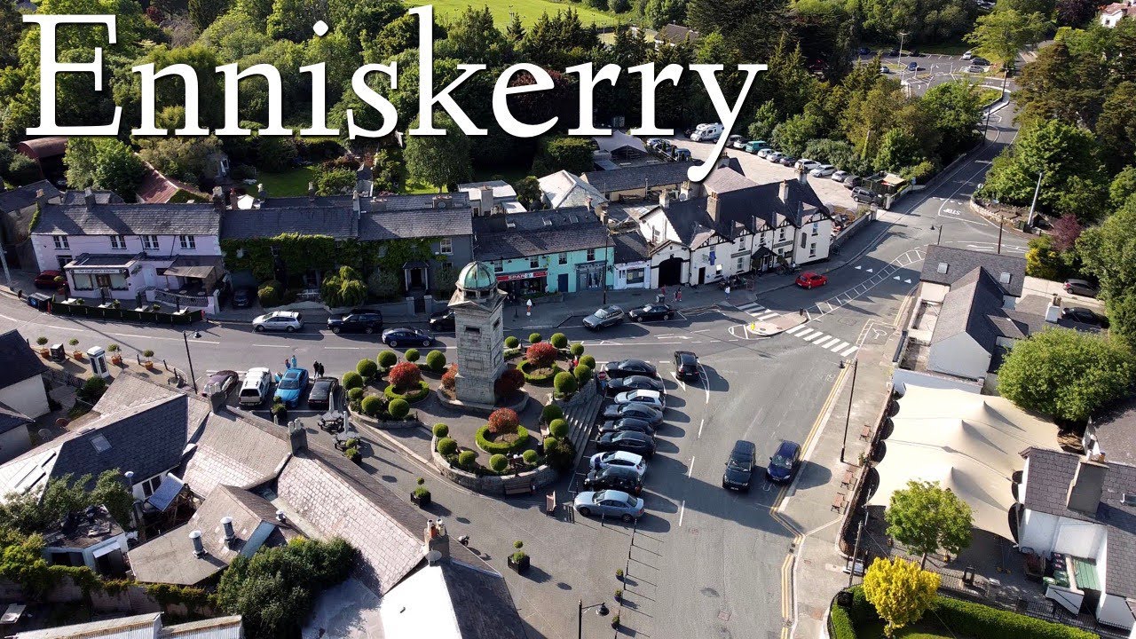 Enniskerry Village County Wicklow Ireland 4K Aerial Film YouTube