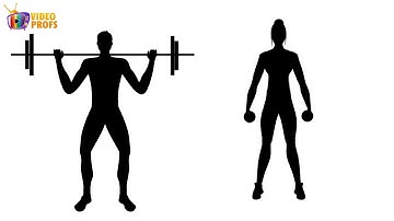 Silhouette Weight Lifting | 2D Animation | Video Profs