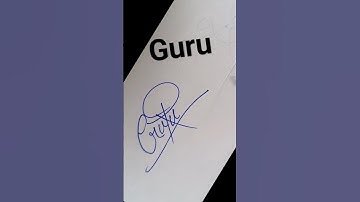guru name signature...comments your name#drona calligraphy #shorts#signature#style#request#