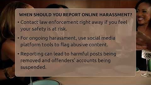 When Should You Report Online Harassment? - Everyday-Networking