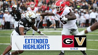 No. 1 Georgia at Vanderbilt: Extended Highlights I CBS Sports