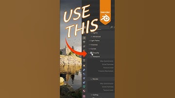 USE this BLENDER feature to optimize large 3d SCENE #blender #tipsandtricks