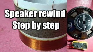 T&T DK-15J SPEAKER REWIND,.. 51mm VOICE COIL,..