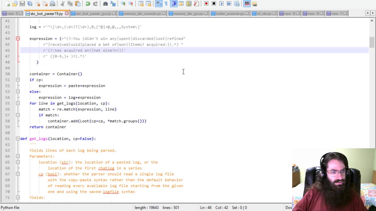 Let's Code Python: STO Loot Parser, Part 19 - YouTube