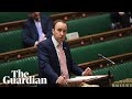 Matt Hancock expected to discuss hotel quarantine in parliament – watch live