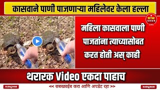 कासवाने पाणी पाजणाऱ्या महिलेवर केला हल्ला.. HM News Live | Latest News | Marathi News