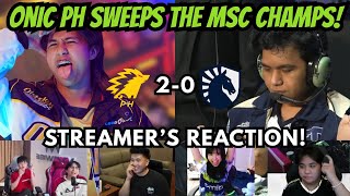 Download Lagu Onic PH Sweeps The MSC Champions - TLPH! Streamer's Reaction! MP3 Download Lagu Onic PH Sweeps The MSC Champions - TLPH! Streamer's Reaction! MP3