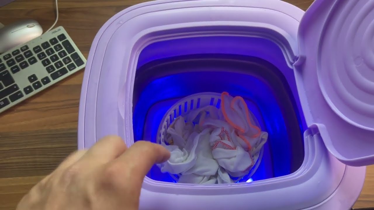 HER YERE TAŞINIR! Yıkama Durulama Ve Sıkma Özellikli 8 Litre Mini Çamaşır Makinesi inceleme