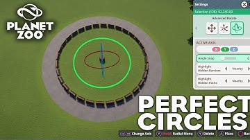 How to make PERFECT Circles in Planet Zoo (Console)!