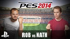 PES 2014 PS3 Gameplay - Rob vs Nath