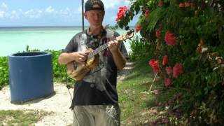 Playing Happy Ukulele in Lower Tumon