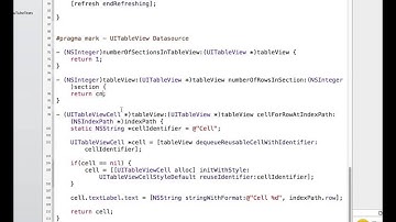 iOS Tutorial: UIRefreshControl with a UITableViewController using Storyboards and xCode 5 - Part 2