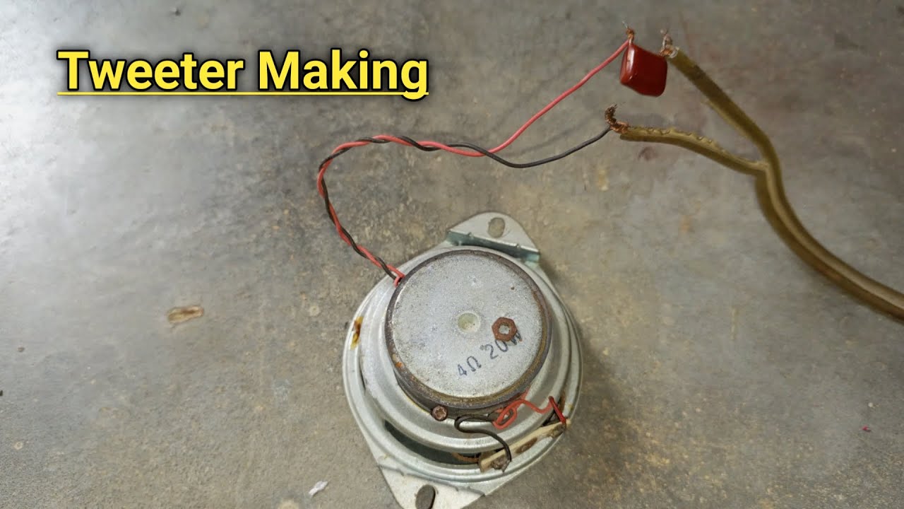 How to make tweeter For Audio System || 6DB CrossOver || Easy Procedure ...