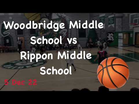 Woodbridge Middle School vs Rippon Middle School - Basketball 5 Dec 23