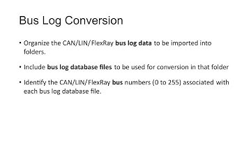 NI DIAdem tutorial #7 - NAVIGATOR  - Bus Log Conversion