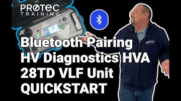How to Pair a Bluetooth Connection with HV Diagnostics VLF Unit HVA28TD #shorts