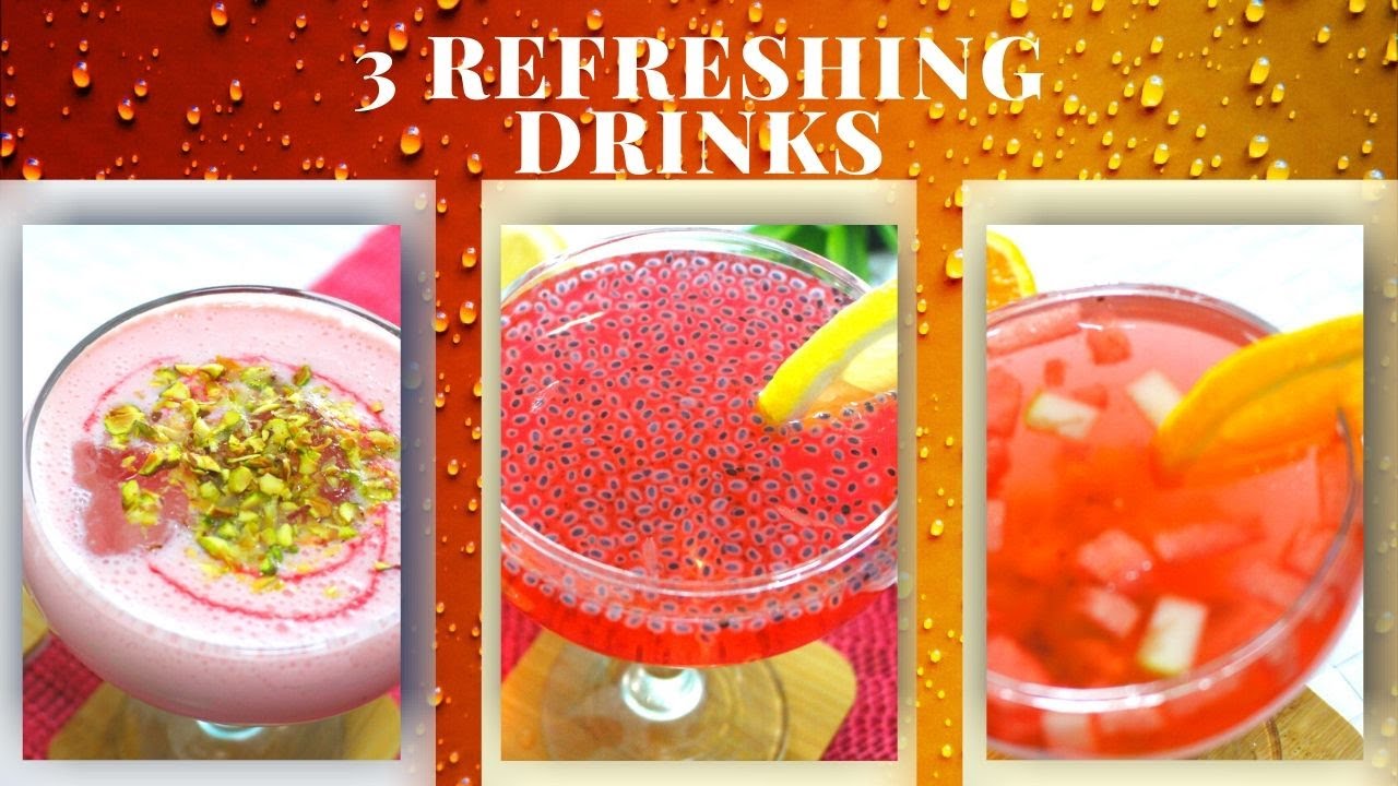 3 Easy Refreshing Drinks For Ramadan |Best Summer Drink Recipes |Drinks