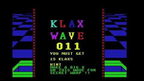 Klax - Commodore 64 Games System - MAME MESSUI64 v0.171 emulator