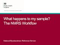 What happens to my sample - the NMRS workflow