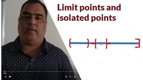 Limit point of a set, Isolated point of a set, Difference between limit point and isolated point