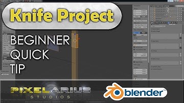 Pixelarius Studios Blender Quick Tip - Knife Project