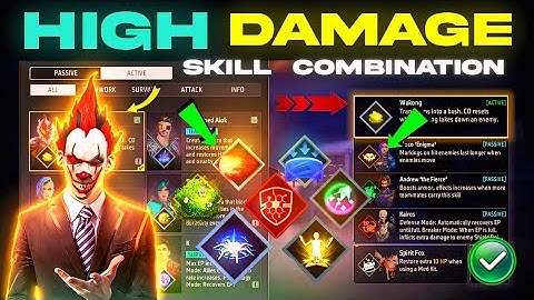 HIGH DAMAGE SKILL COMBINATION | Best Character Skill For Br Rank