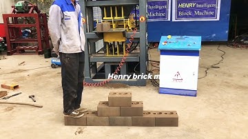 HR2-10 Interlocking soil stabilize brick machine test cement LEGO brick with huge compress